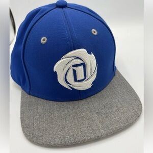 Adidas Derrick Rose Embroidered Snap Back Hat Sweet Home Chicago Blue/gray Cap